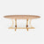 Made Goods Leighton Oval Dining Table in White Cerused Oak