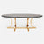 Made Goods Leighton Oval Dining Table in Faux Horn