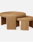 Made Goods Leroux Woven Round Outdoor Nesting Coffee Table Set