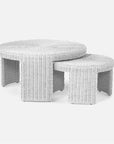 Made Goods Leroux Woven Round Outdoor Nesting Coffee Table Set