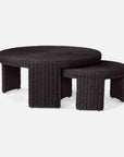 Made Goods Leroux Woven Round Outdoor Nesting Coffee Table Set