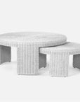 Made Goods Leroux Woven Round Outdoor Nesting Coffee Table Set