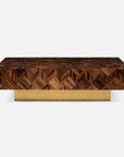 Made Goods Lesandro Banana Bark Raffia Coffee Table