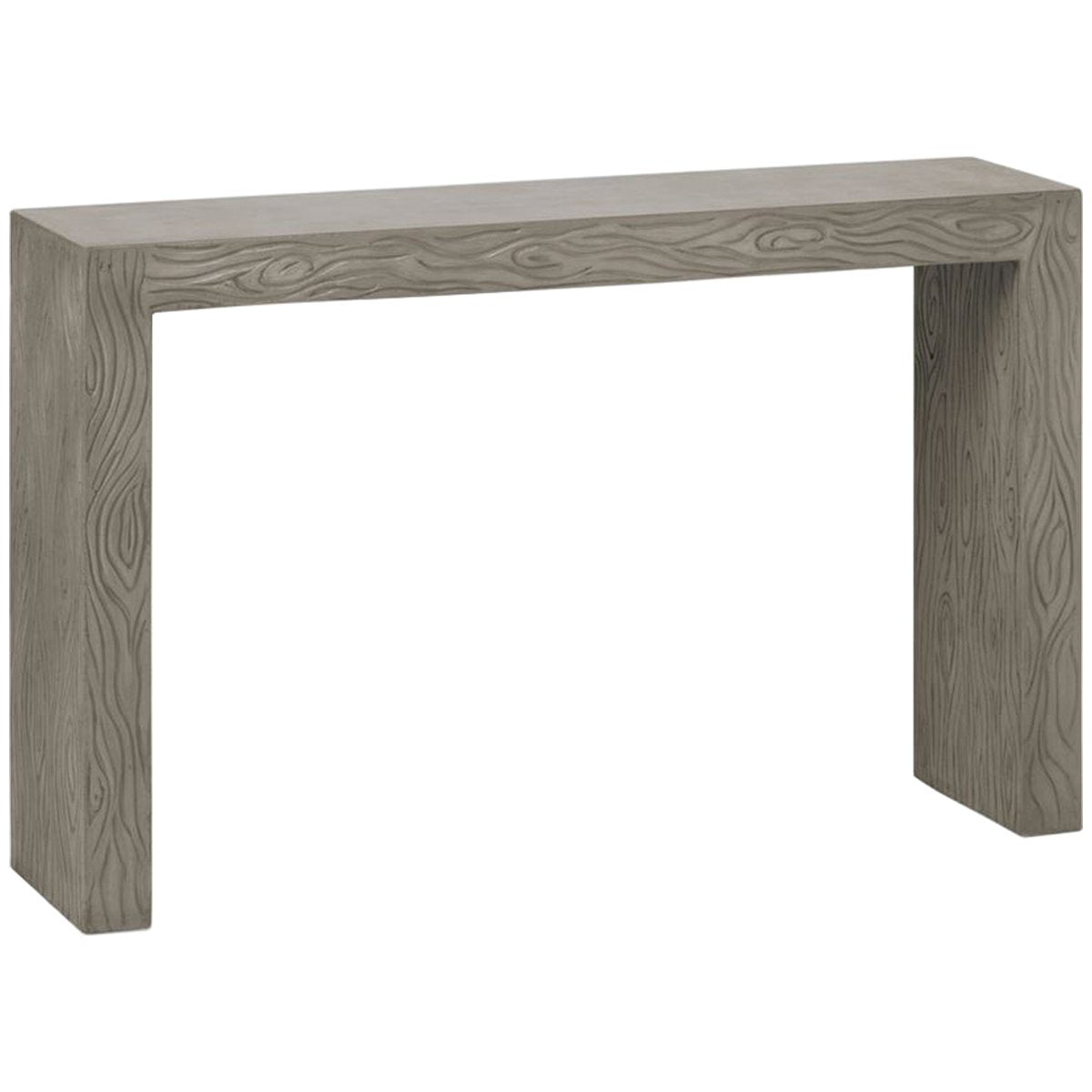 Made Goods Liam Faux Bois Parsons Concrete Outdoor Console Table