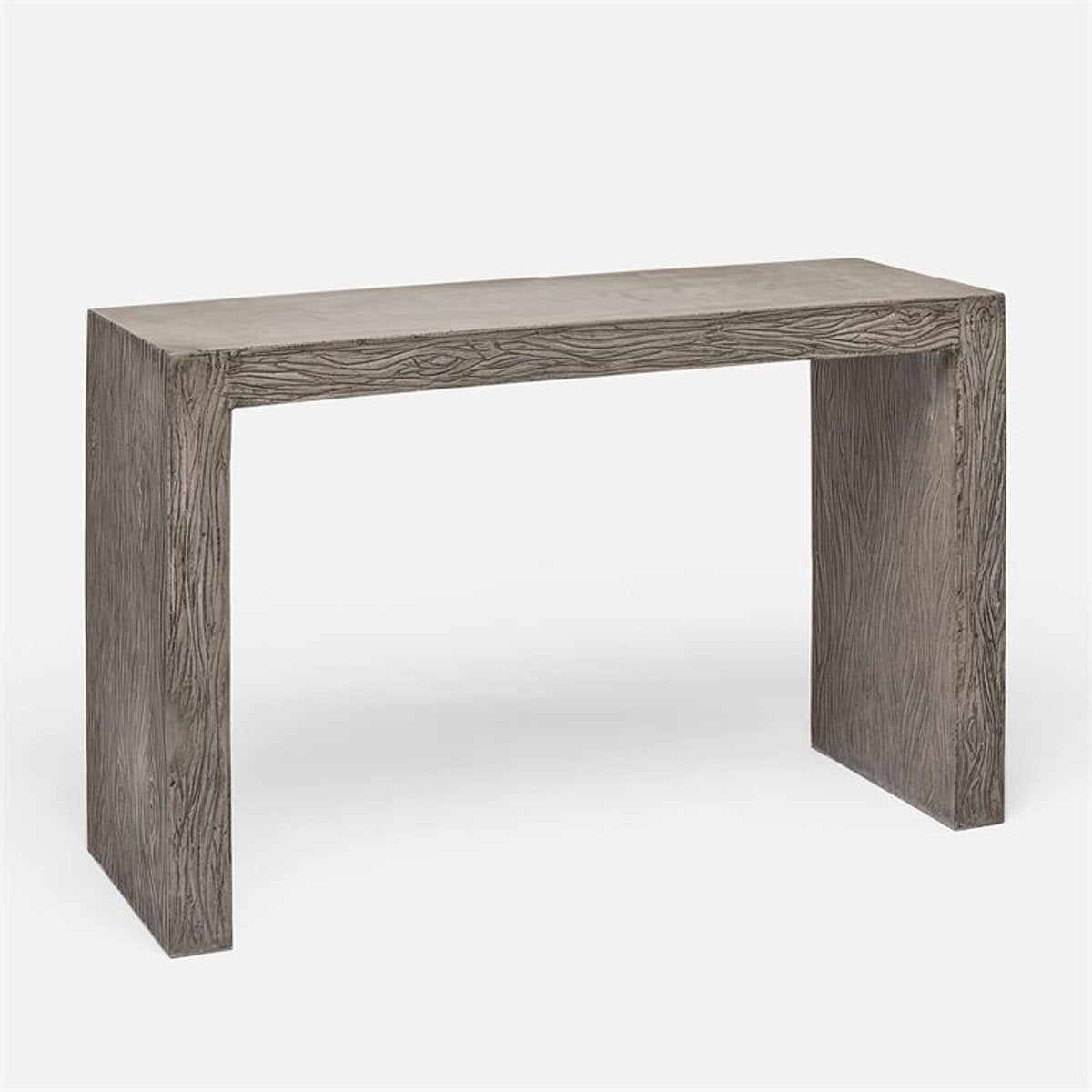 Made Goods Liam Etched Concrete Parson Console Table