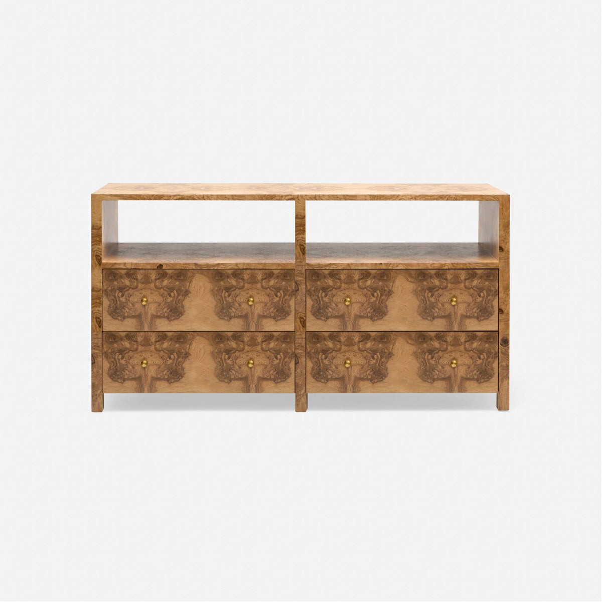 Made Goods Lindsey 4-Drawer Burl Veneer Buffet