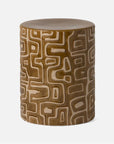 Made Goods Loman Graphic Patterned Ceramic Outdoor Stool