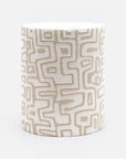 Made Goods Loman Graphic Patterned Ceramic Outdoor Stool