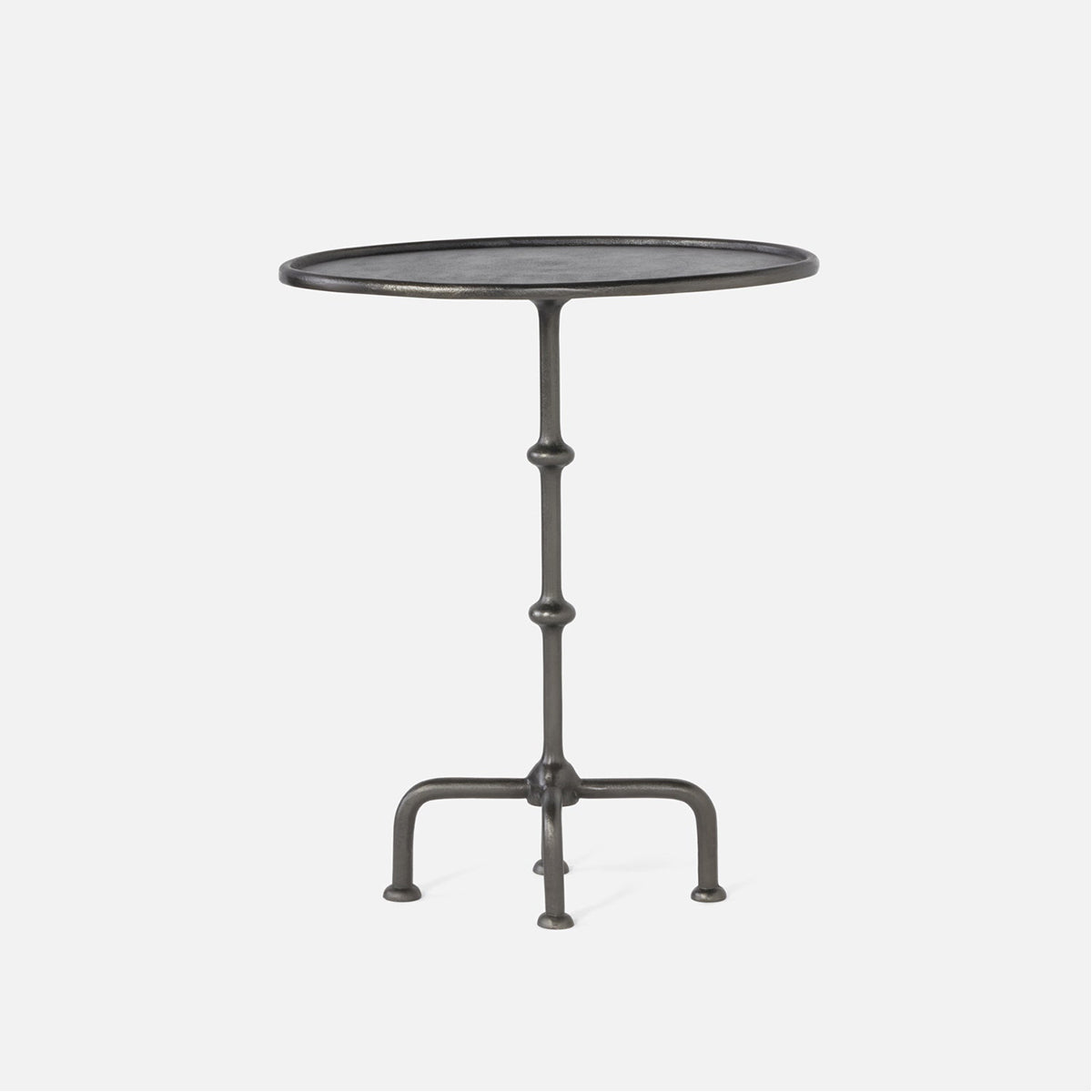 Made Goods Louise Accent Table in Black Nickel Aluminum