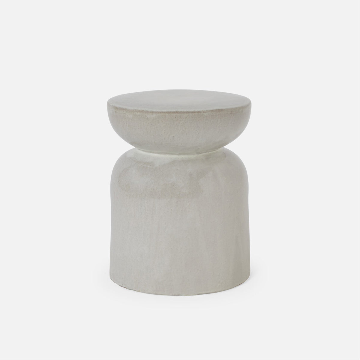 Made Goods Loxias Hourglass Stoneware Outdoor Stool