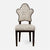 Made Goods Madisen Ornate Back Dining Chair in Rhone Leather