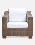 Made Goods Marina Faux Wicker Outdoor Lounge Chair in Havel Velvet