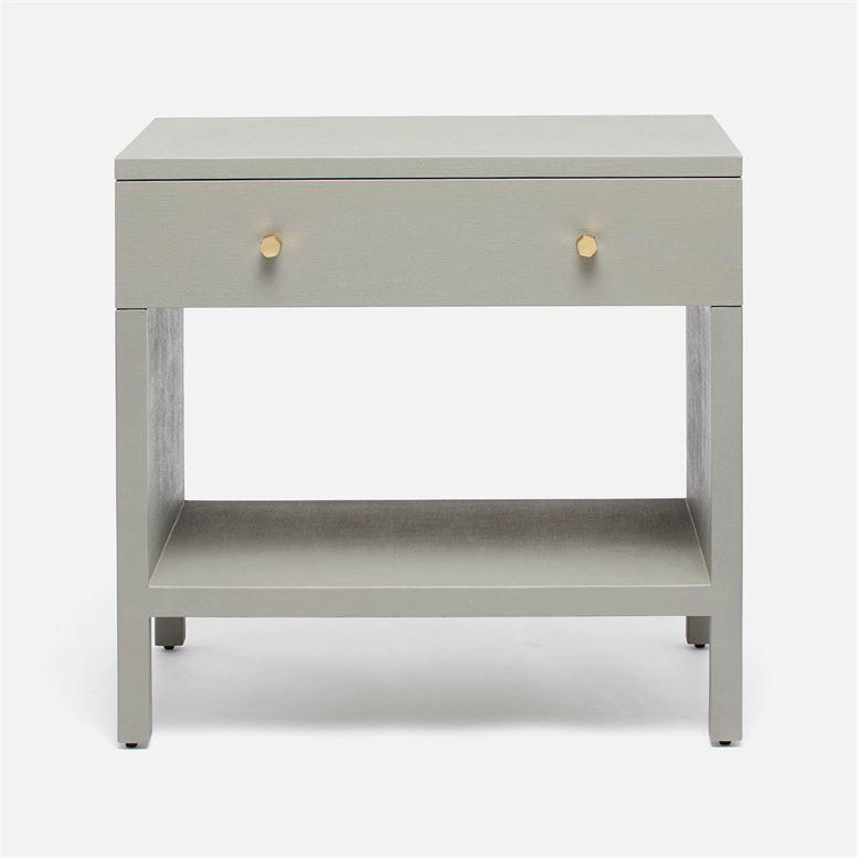 Made Goods Maris Faux Belgian Linen Double Nightstand