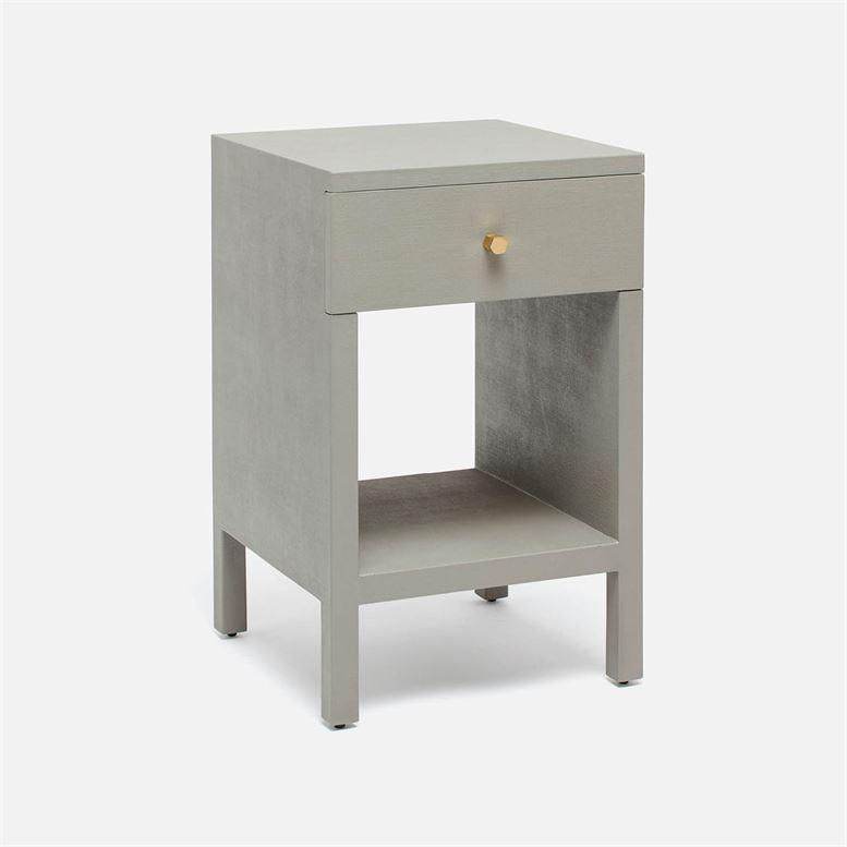 Made Goods Maris Faux Belgian Linen Single Nightstand