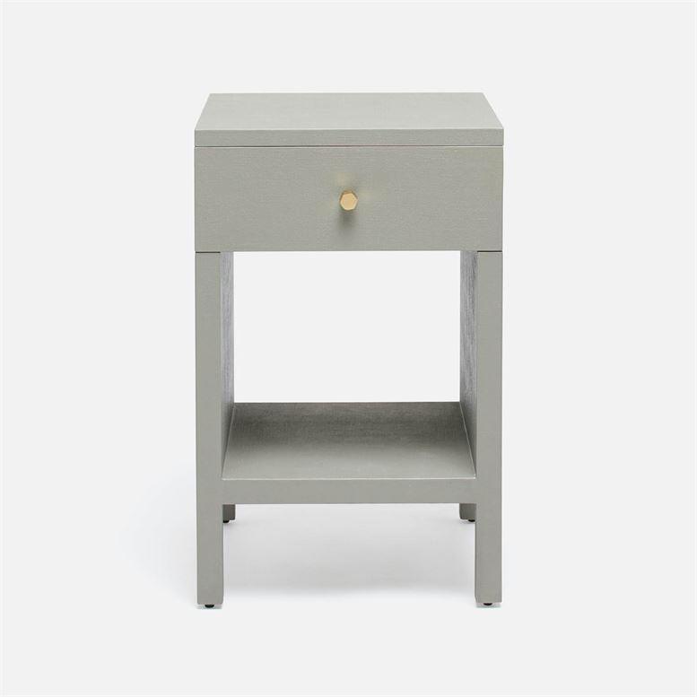 Made Goods Maris Faux Belgian Linen Single Nightstand