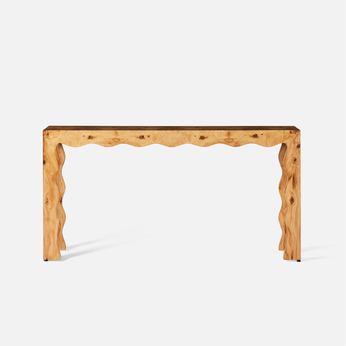 Made Goods Maurice Wavy Parson Style Console Table