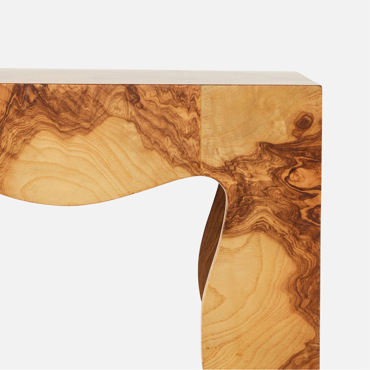 Made Goods Maurice Wavy Parson Style Side Table