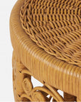 Made Goods Maybelle Curlicue Wicker Barrel Stool