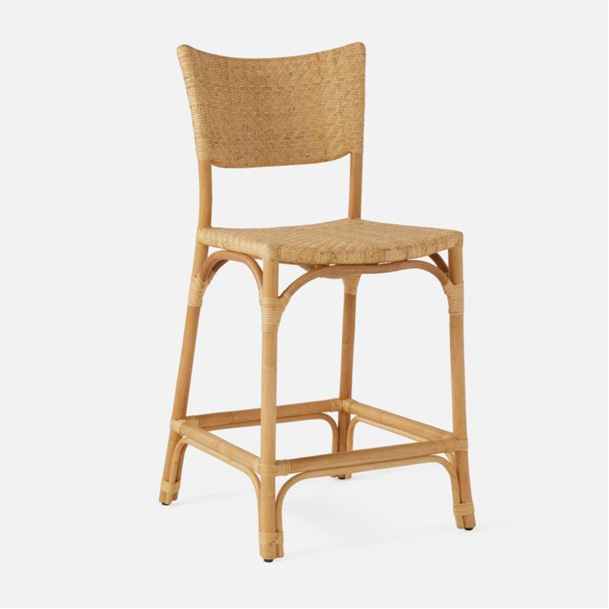 Made Goods Mckinley Bistro Counter Stool with Square Seat and Back