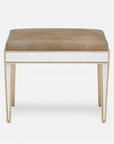 Made Goods Mia Upholstered Mirrored Single Bench in Clyde Fabric