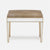 Made Goods Mia Upholstered Mirrored Single Bench in Pagua Fabric