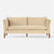 Made Goods Millicent Tuxedo Sofa in Ivondro Raffia