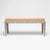 Made Goods Miranda Inlaid Bone Double Bench in Bassac Shagreen Leather