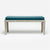 Made Goods Miranda Inlaid Bone Double Bench in Brenta Cotton/Jute