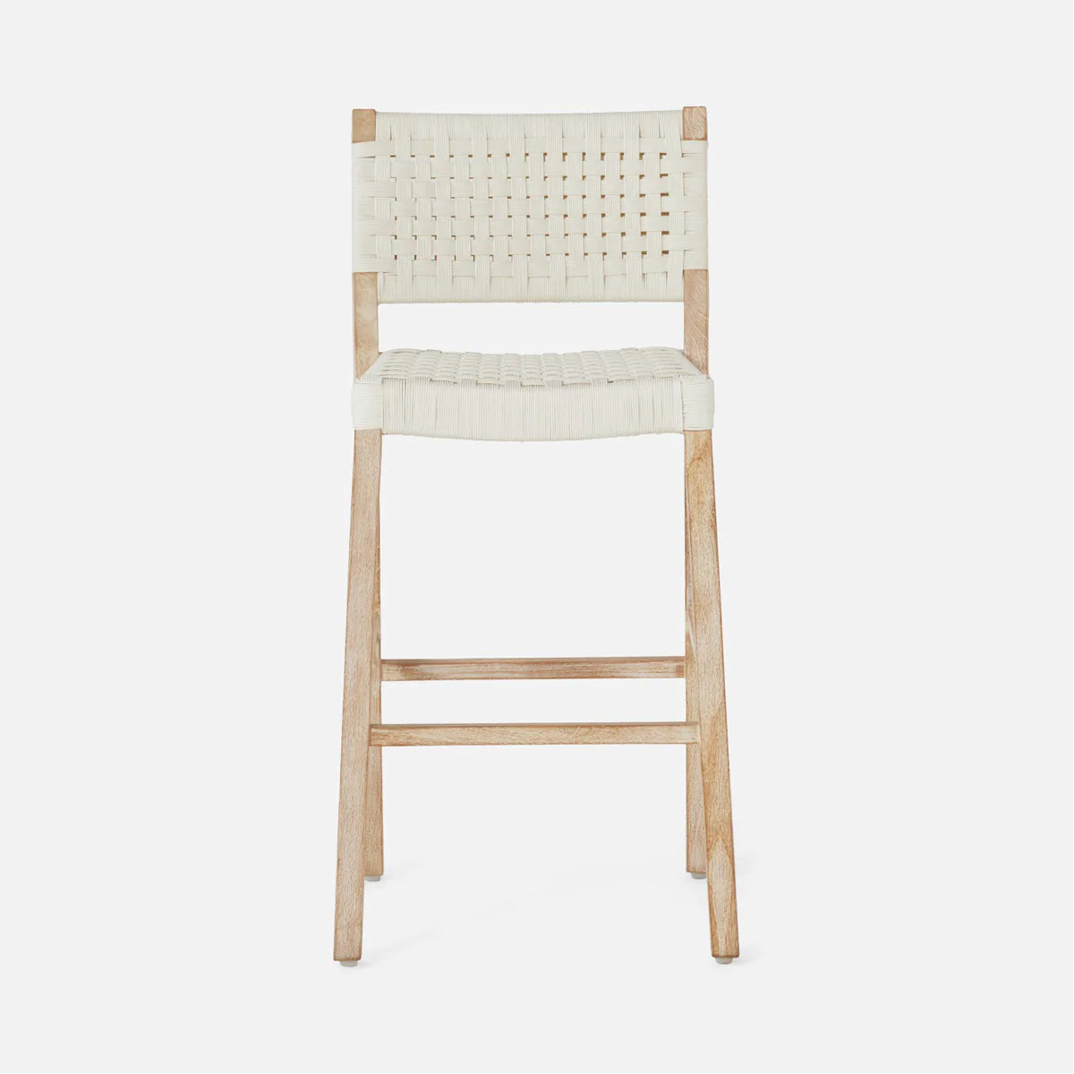 Made Goods Neal Modern Lattice Weave Outdoor Bar Stool