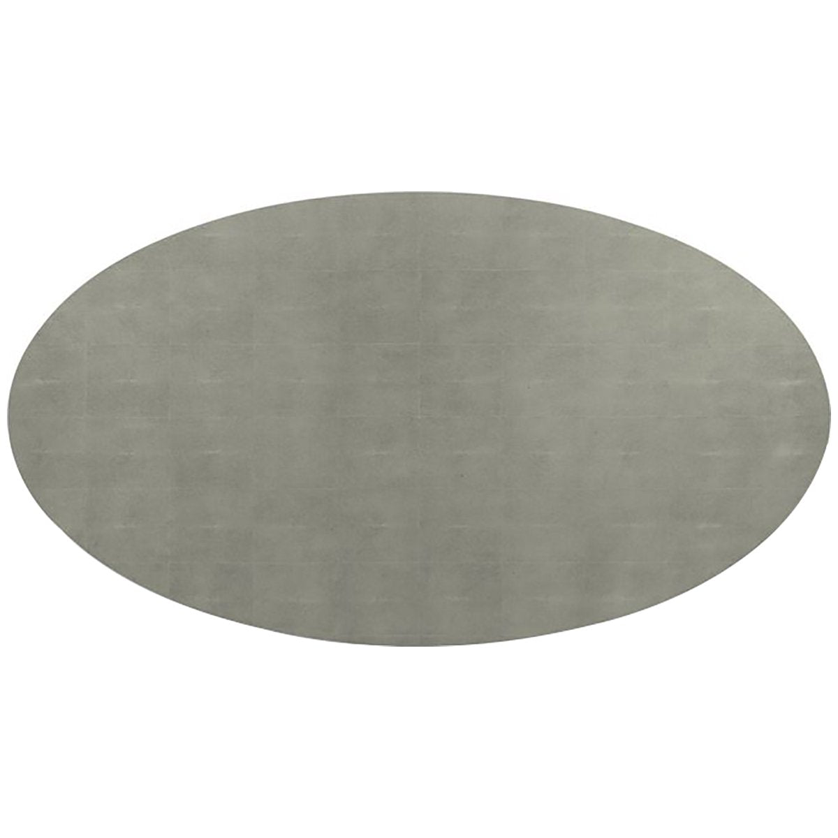 Made Goods Noor Oval Single Base Dining Table in Vintage Faux Shagreen