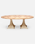 Made Goods Noor Oval Double Base Dining Table in Veneer