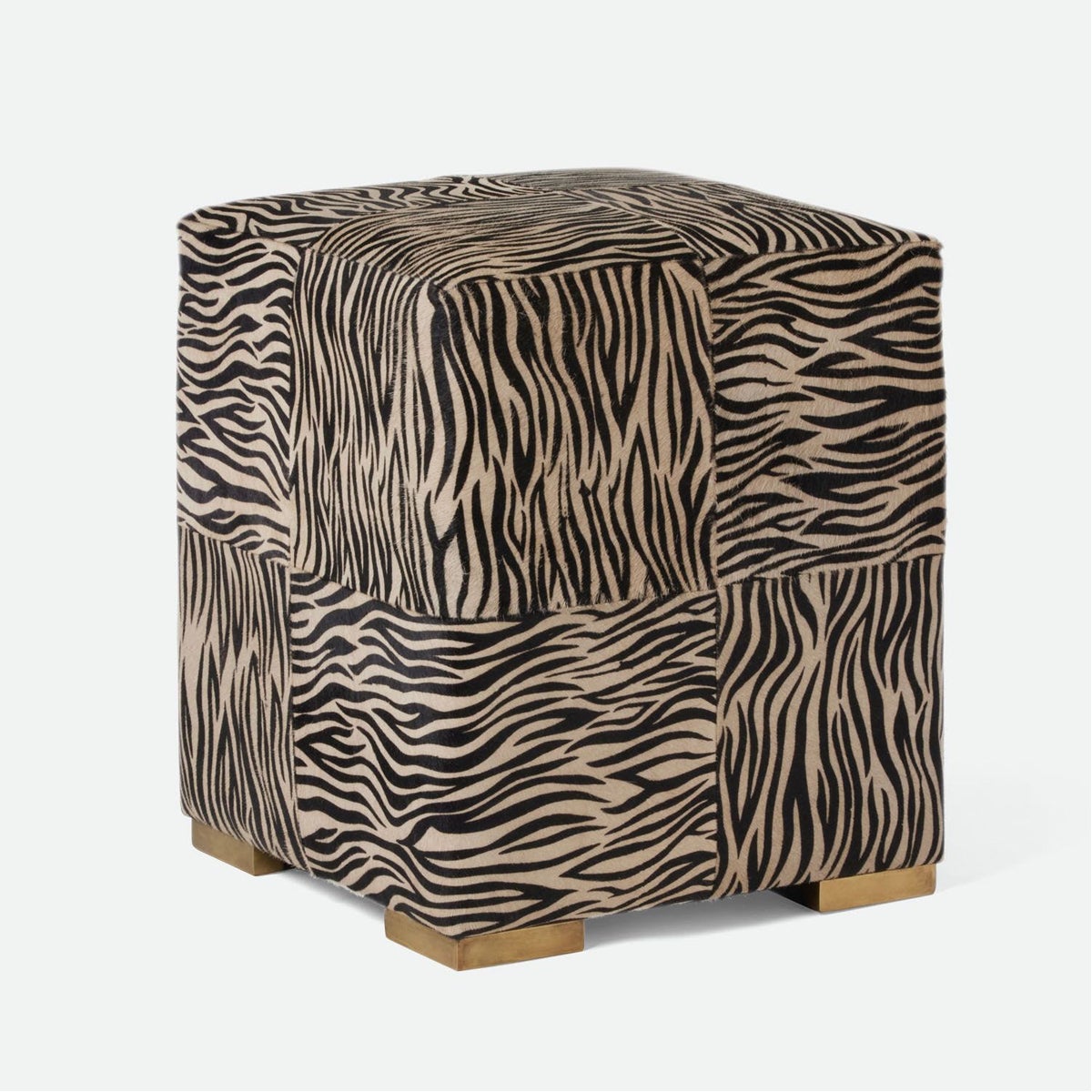 Made Goods Ondrea Animal-Print Stool