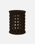 Made Goods Orson Wooden Lattice Drum Stool