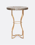 Made Goods Osten Classic Metal Side Table in Shell