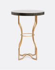 Made Goods Osten Classic Zinc Metal Side Table in Zinc Metal