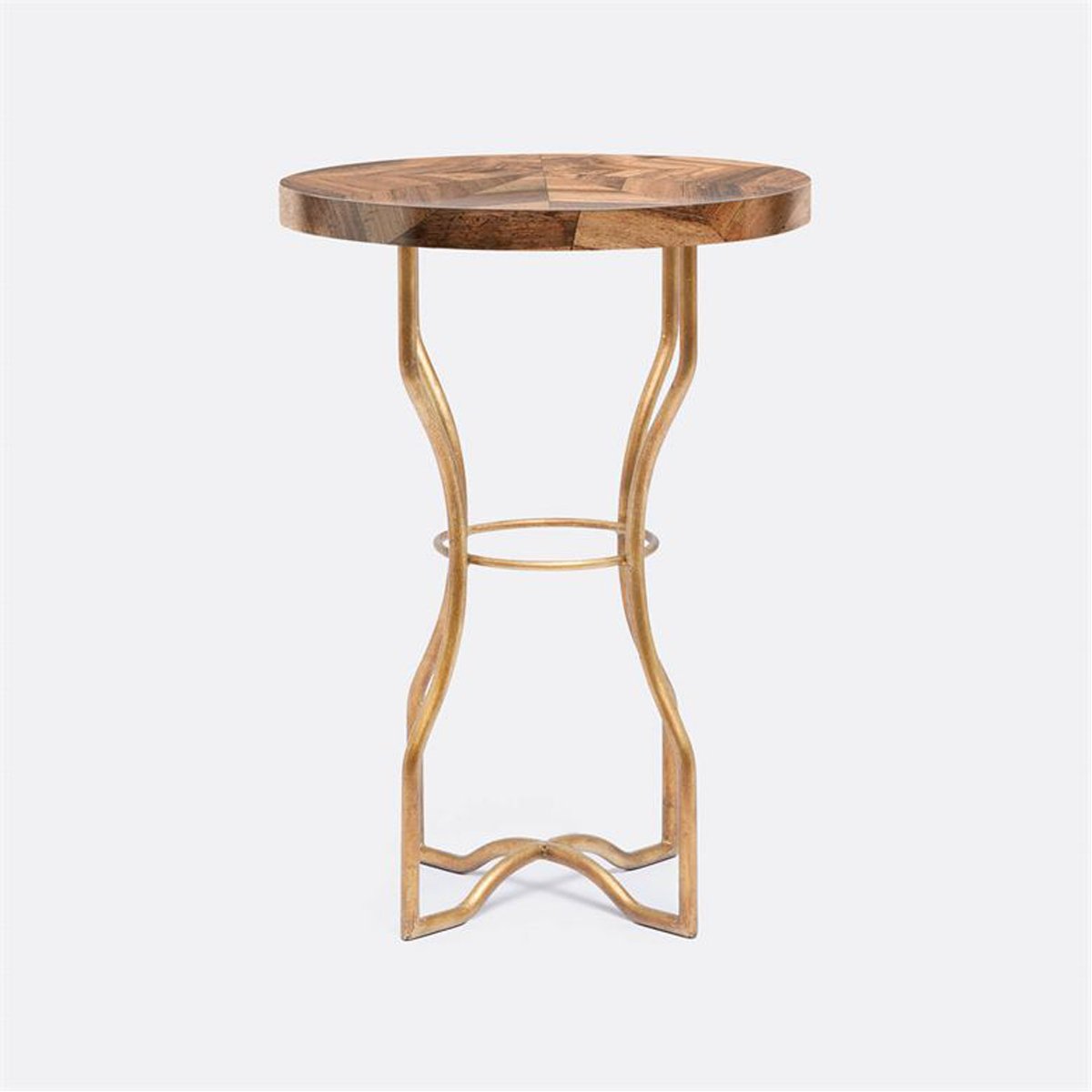 Made Goods Osten Classic Metal Side Table in Banana Bark