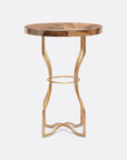 Made Goods Osten Classic Metal Side Table in Banana Bark