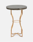 Made Goods Osten Classic Metal Side Table in Pyrite