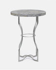 Made Goods Osten Classic Metal Side Table in Stone