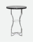 Made Goods Osten Classic Metal Side Table in Marble