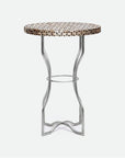 Made Goods Osten Classic Metal Side Table in Shell