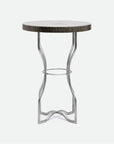 Made Goods Osten Classic Zinc Metal Side Table in Zinc Metal