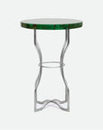 Made Goods Osten Classic Metal Side Table in Shell