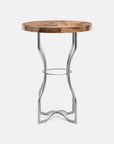 Made Goods Osten Classic Metal Side Table in Banana Bark