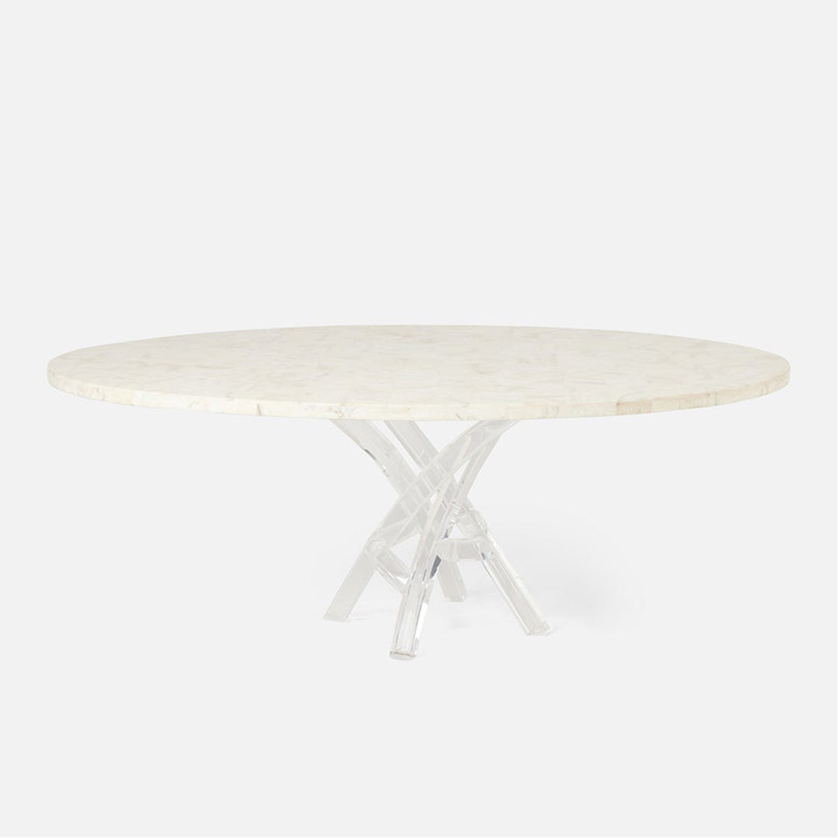 Made Goods Oswell Dining Table in Vintage Faux Shagreen