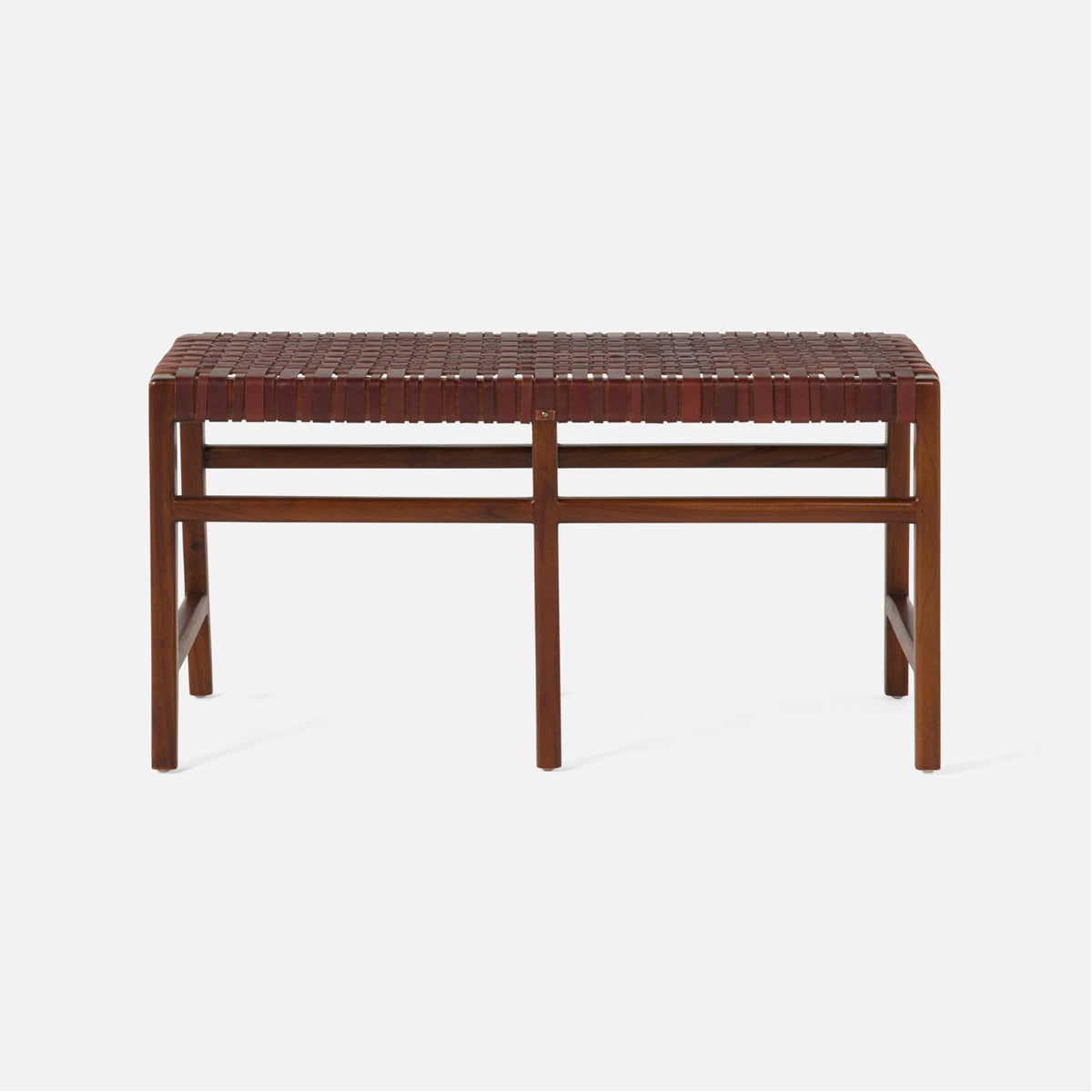 Made Goods Percy Full-Grain Leather Mid-Size Bench