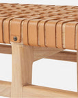 Made Goods Percy Full-Grain Leather Mid-Size Bench