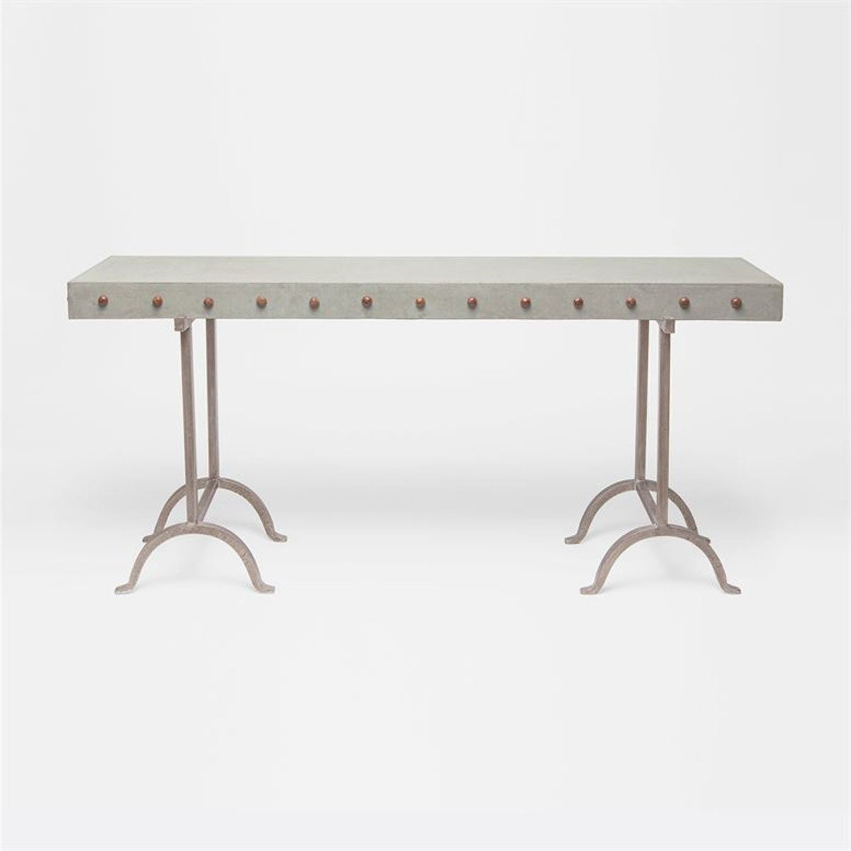 Made Goods Peter Metal and Concrete Console Table