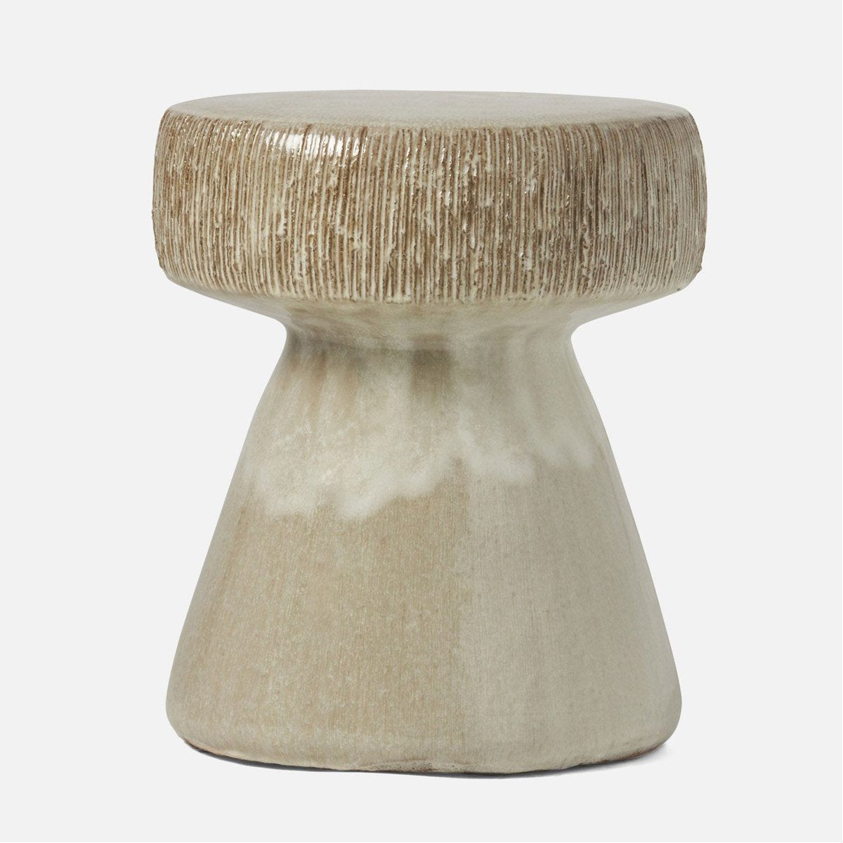 Made Goods Qianru Mushroom Stoneware Outdoor Stool