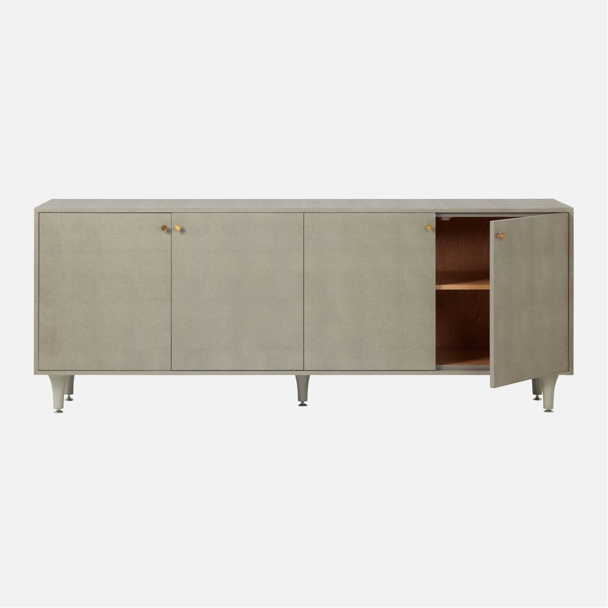 Made Goods Ramon 4-Door Buffet in Faux Shagreen